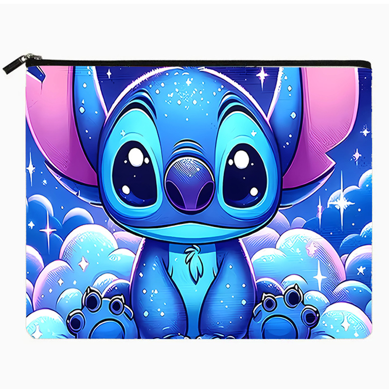 Bolsa de almacenamiento con estampado de dibujos animados de Stitch, éxito de ventas en Amazon, disponible para entrega inmediata, patrón y tamaño personalizables.
