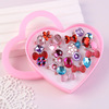 Children's ring, cartoon acrylic toy, diamond accessory, Korean style, 36 pieces, wholesale