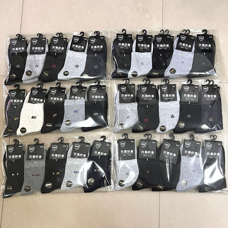 男女新款中筒袜休闲商务吸汗透气百搭防臭地摊跑量袜子批发|undefined