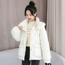 外贸棉衣女2024年新款冬学生短款时尚休闲小个子面包服保暖外套