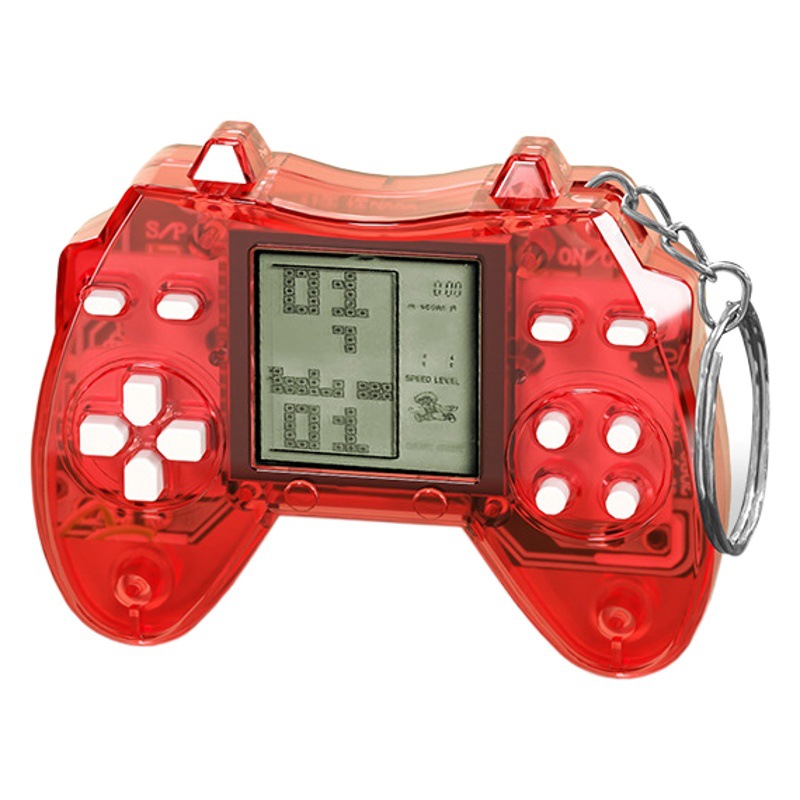 Childhood Nostalgic Handheld Game Machine Retro Game Machine Keychain Tetris Nostalgic Mini Handle Toy