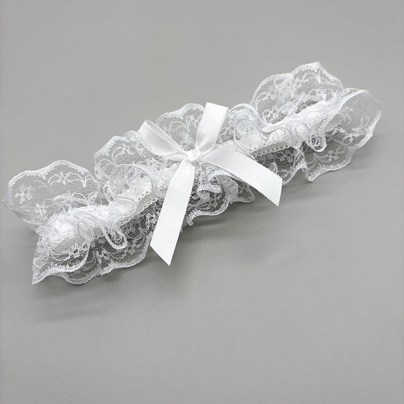 Nuevos productos transfronterizos japoneses de encaje arco de pierna anillo de novia accesorios de vestido de boda muslo correa de pierna de boda cubierta de pierna