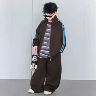 儿童装男童秋装外套套装2026新款春秋款中大童运动秋季酷帅气时髦