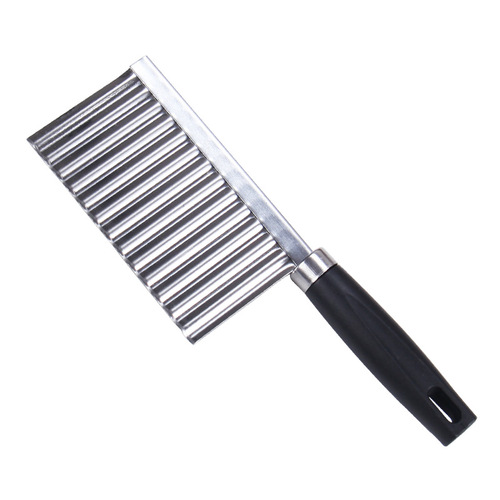 Cross-border stainless steel wave knife potato cutter household kitchen vegetable cutter Wolf tooth potato knife French fries knife tool