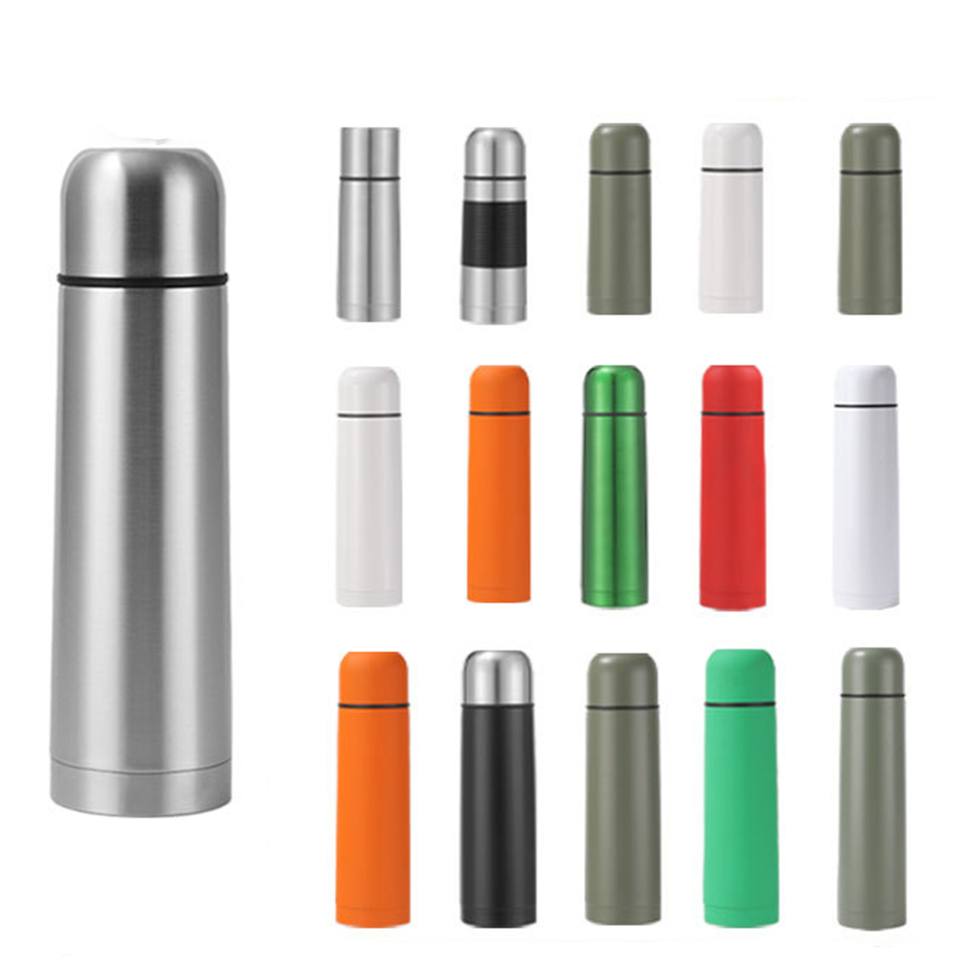 Gift Supply Sgs Lfgb Testing Standard Stainless Steel Vacuum Bullet-Shaped Thermos Cup Custom Thermos Bottle Wholesale