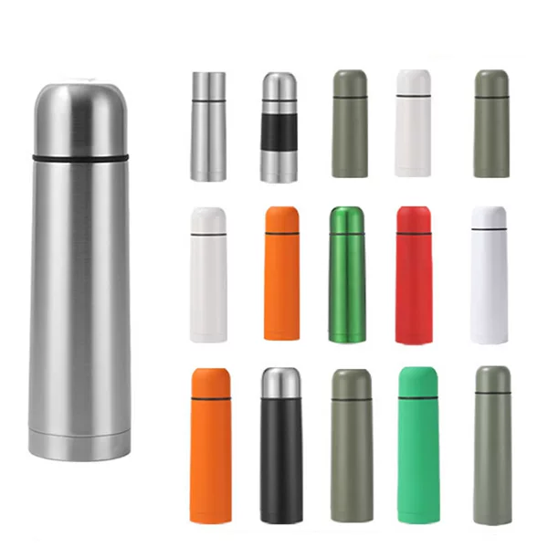 Gift Supply Sgs Lfgb Testing Standard Stainless Steel Vacuum Bullet-Shaped Thermos Cup Custom Thermos Bottle Wholesale