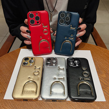 厂家现货电镀手机壳压皮自带镜头膜适用iPhone16Promax手机壳苹果