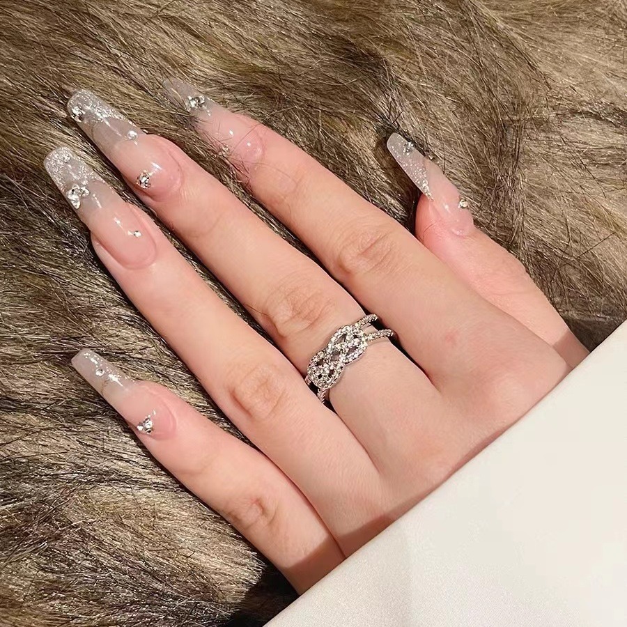 Minimalist Knotted Hollow Ring Designer Adjustable Unique Style_voghion.com