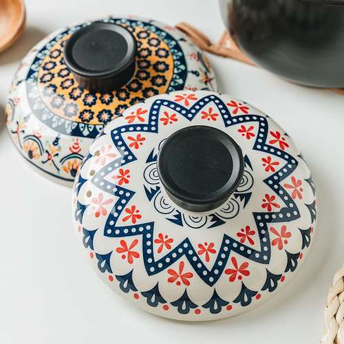 Household gas stove open flame special casserole ceramic stew pot soup pot gas high temperature resistant crock pot soup stone pot