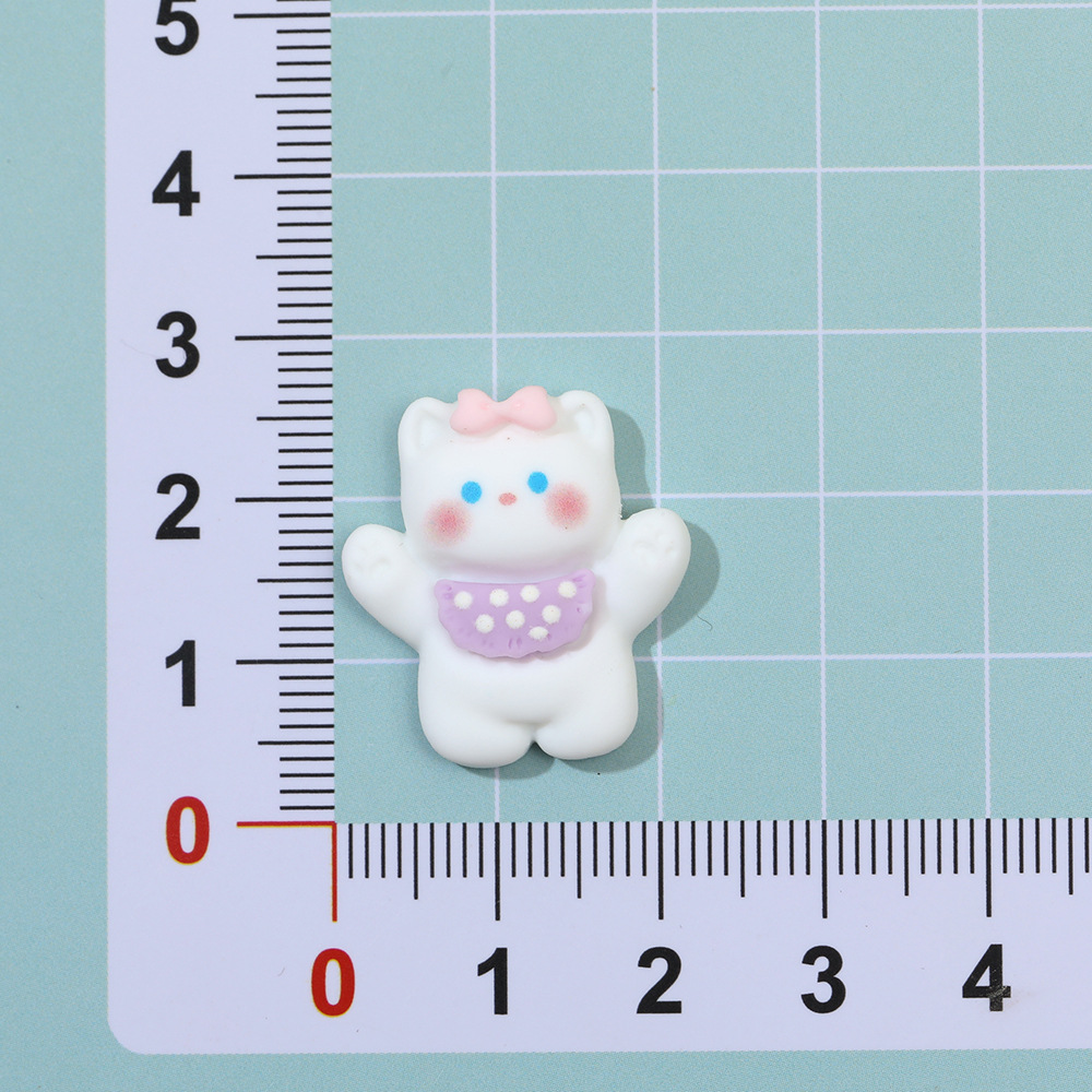 Dibujos Animados bellyband oso resina accesorios crema pegamento cachorro teléfono caso DIY horquilla accesorios de pelo material hecho a mano al por mayor