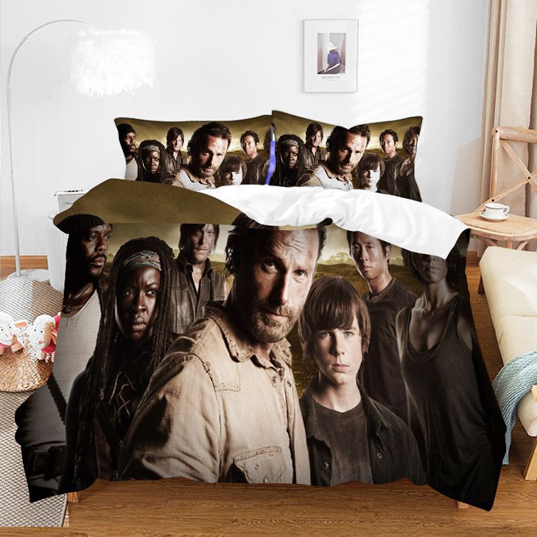 Conjunto de três quatro peças, capa de edredom pode ser personalizada_voghion.com