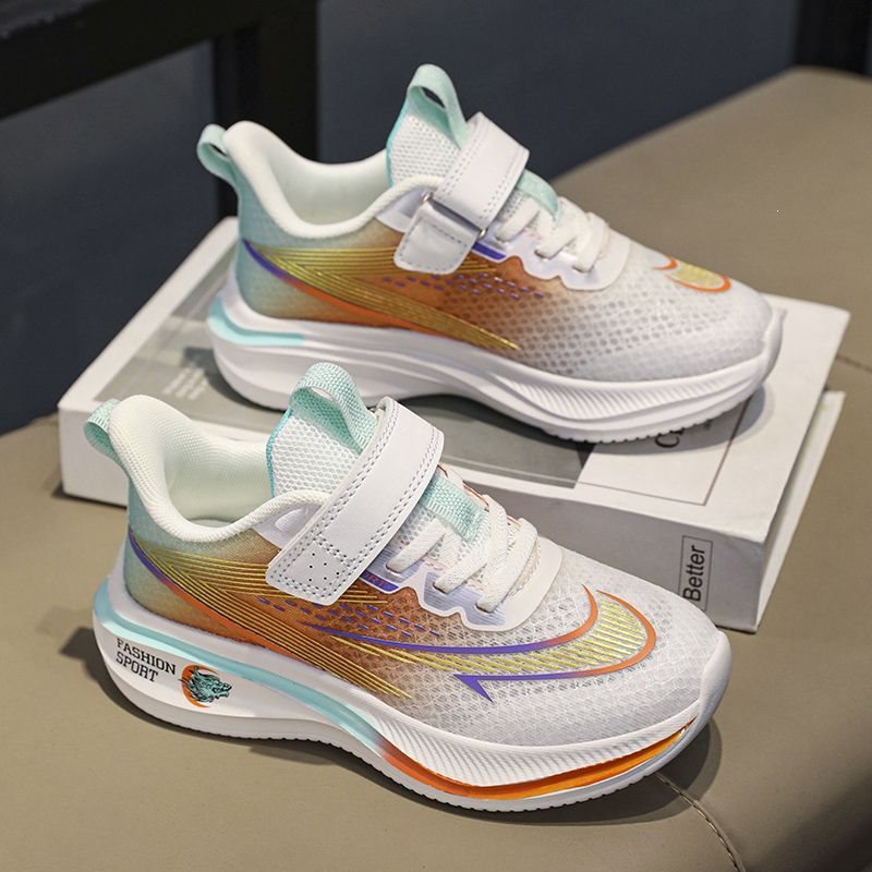 Red Rabbit 6 children's sports shoes, mesh shoes, 2025 four-season model, ultra-light running shoes, breathable double mesh, for boys and girls