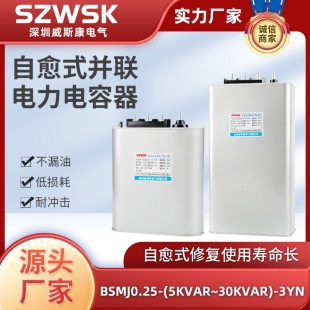 Wescom BSMJ0.25 sub-compensation capacitor self-healing shunt power capacitor reactive power compensation single-phase capacitor