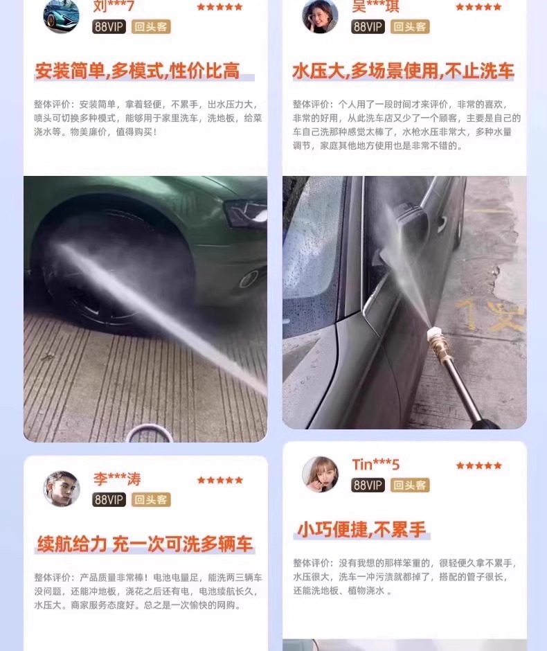 Car Washer Water Gun High Pressure 220v Cleaning Machine