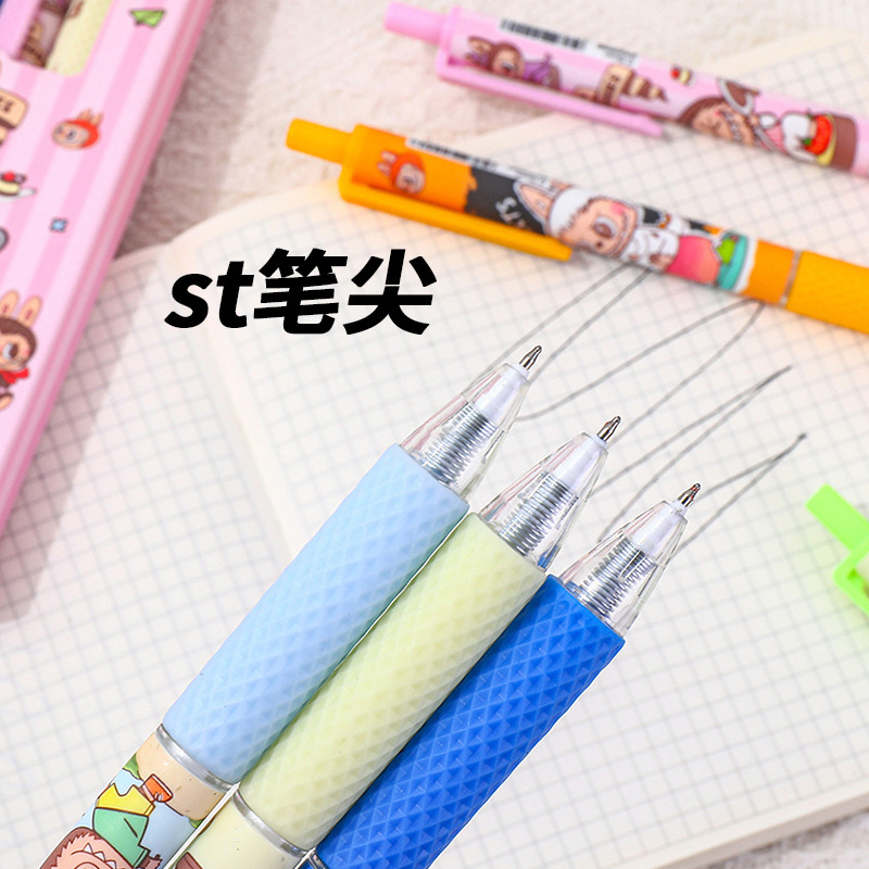 高見えラブプレスゲルペン速乾性ST試験筆ペン漫画かわいいカーボンペン学生文具|undefined