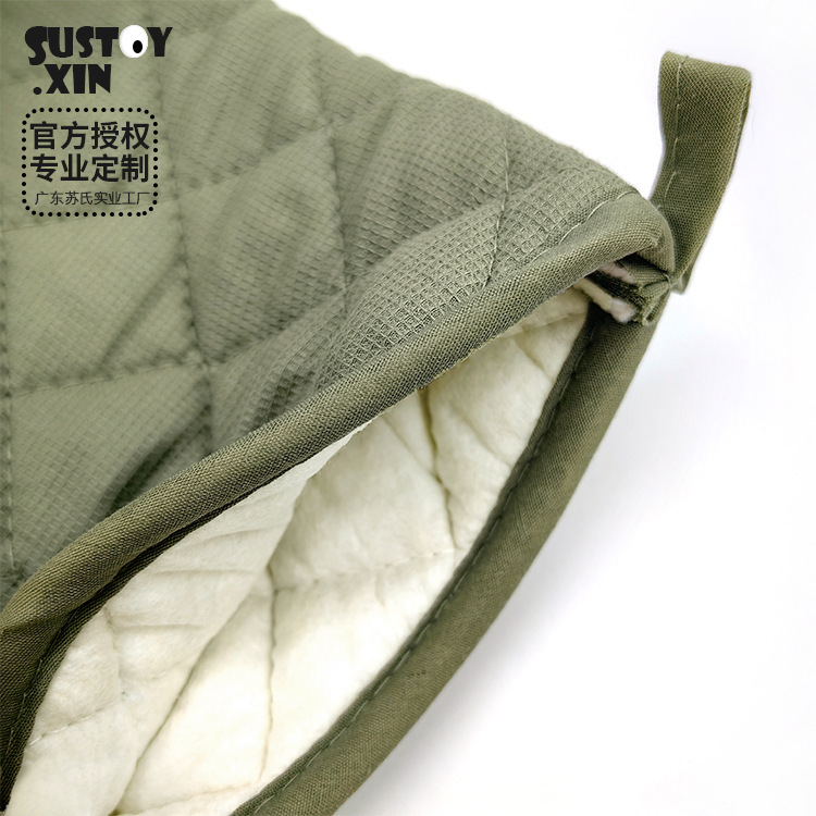 北欧风家居用品厚款微波炉手套素色烤箱隔热手套煲垫支持跨境贴标|undefined