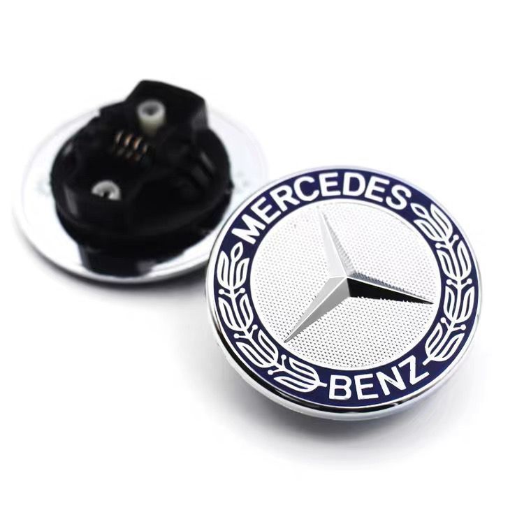 Mercedes-Benz Car Logo, Hood Emblem, A/B Class, Cla Class, Gle Class, S Class, C Class, Vito V260 Modified Black Front Flat Emblem