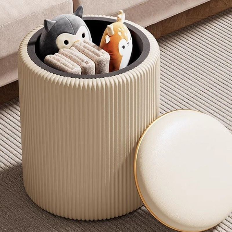家庭用低椅子、丸椅子、モダンでシンプルなネット人気椅子、靴交換用椅子、リビングルーム用コーヒーテーブル、無垢材で耐久性のある革張り椅子|undefined