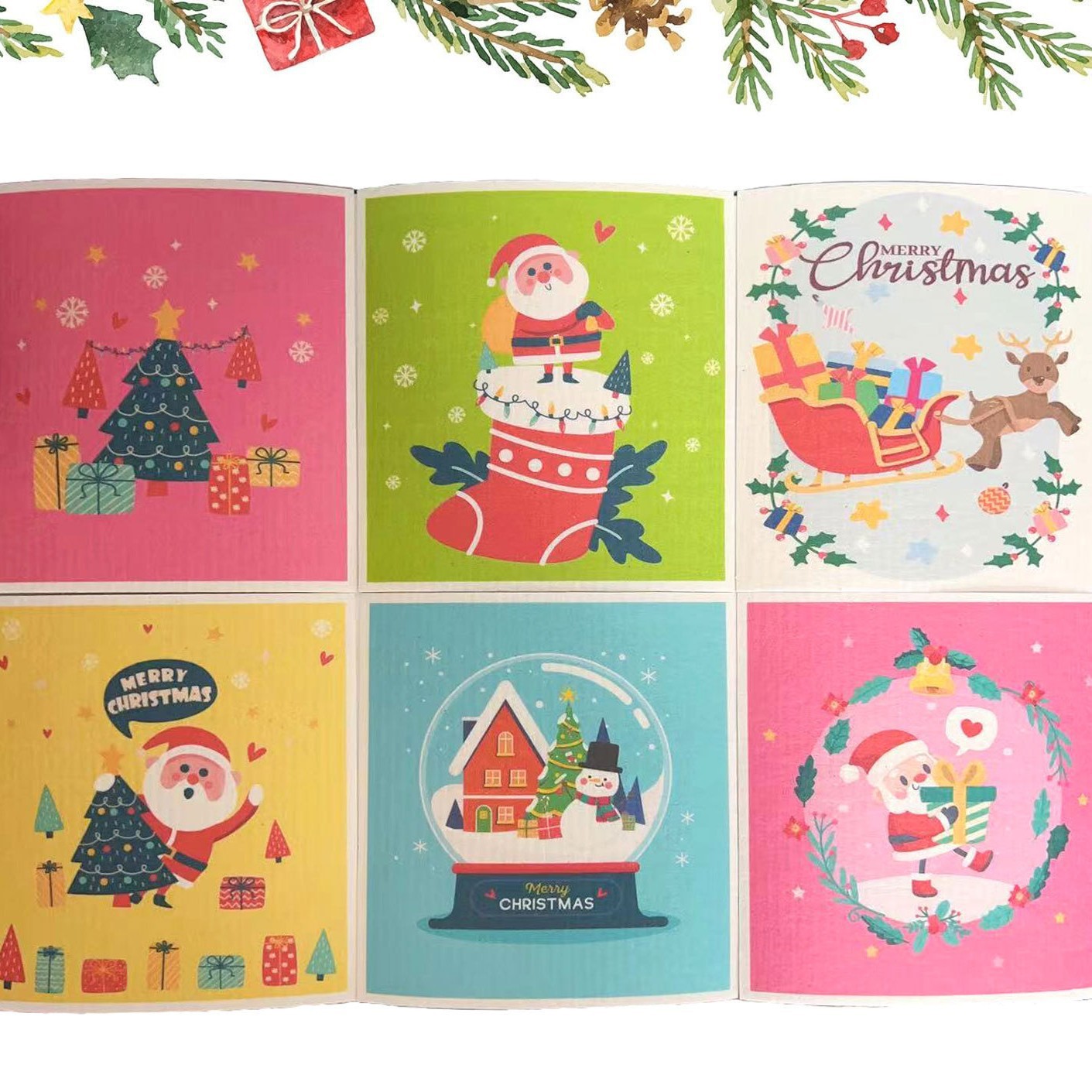 Toallas suecas alemanas dm toallas absorbentes de agua sin aceite eco pulpa de algodón impresa toallas de cocina