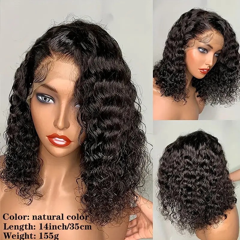 Wear and Go Glueless BOB 4x6 13X4 Lace Frontal Curly Head Cover