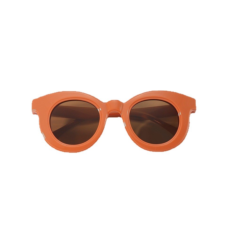 Gafas de sol infantiles estilo INS de Leiren, montura redonda color macaron, protección UV, nuevo modelo.