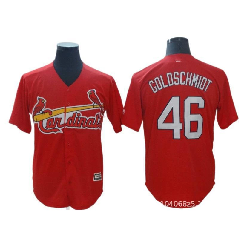 Бейсбольная майка (MLB) Cardinals, реплика с именем игрока, на пуговицах, размеры S–XXXL