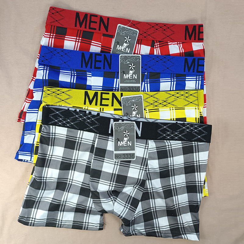 Four Seasons Men's Underwear Boxers 5 yuan Model Run Jianghu Cheap Underwear Market Supply Factory Wholesale