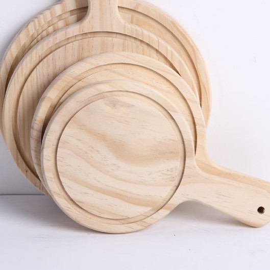 Bandeja de queso transfronteriza Hornear pan comida tablero de pizza de madera bandeja de bambú madera tabla de quesos para niños tabla de quesos