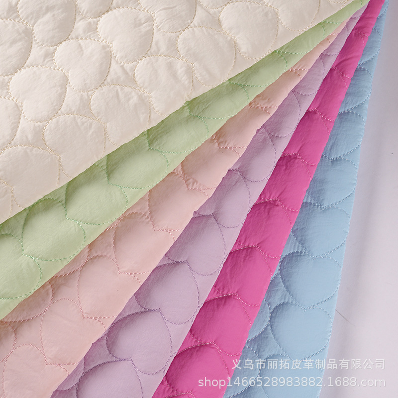 Embroidered Fabric Nylon Cloth Quilted Quilted Heart Embroidery Thread Cosmetic Bag Stationery Box Clothing Fabric Luggage DIY Cloth Embroidered Fabric Nylon Cloth Quilted Quilted Heart Embroidery Thread Cosmetic Bag Stationery Box Clothing Fabric Luggage DIY Cloth