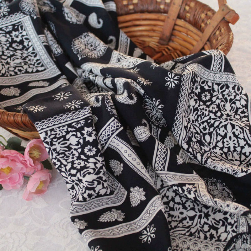 Шифон шелковая ткань, летний пижама, домашняя одежда, floral print