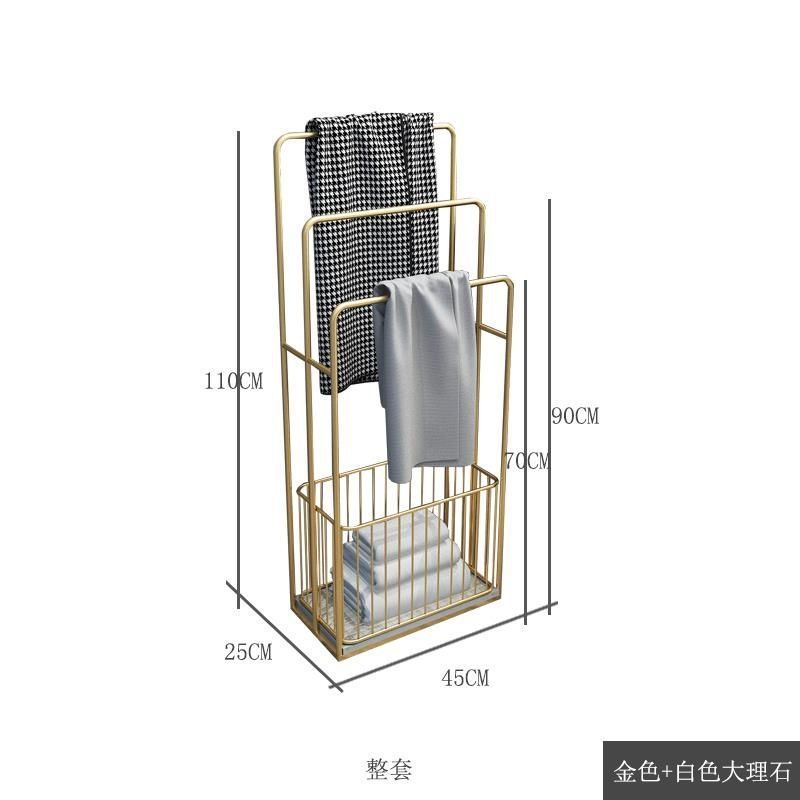 ライト高級北欧タオルラック床置き洗面台家庭用大理石バスルーム収納ラックバスルーム収納バスタオルラック|undefined