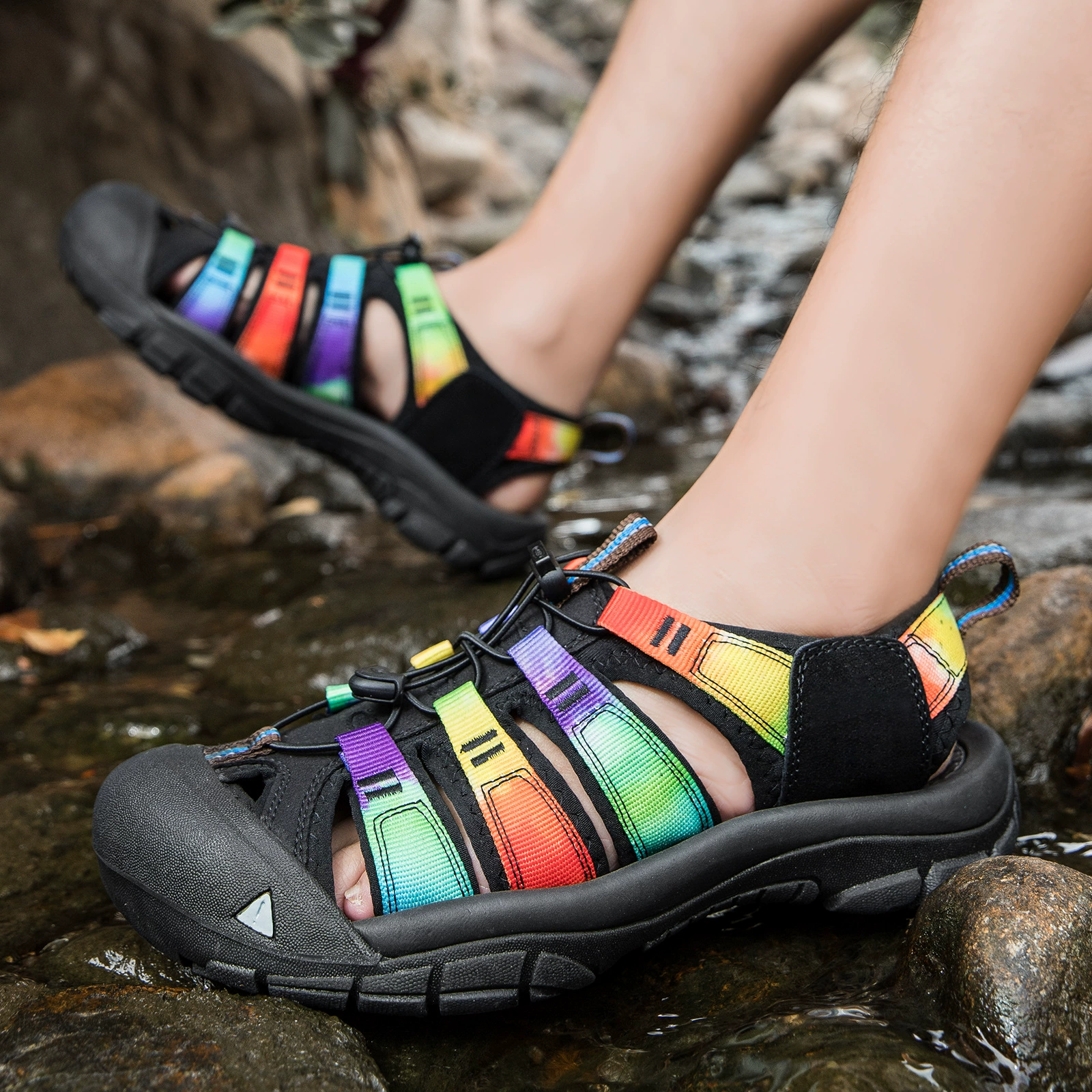 Summer sandals platform, beach footwear, shoes, casual footwear, plus size