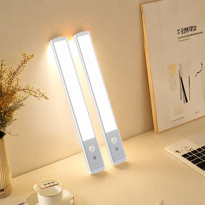 Led Human-Sensing Cabinet Light for Kitchen, Bedroom, Outdoor Lighting, Magnetic Rechargeable Night Light, Eye-Protection Smart Sensor