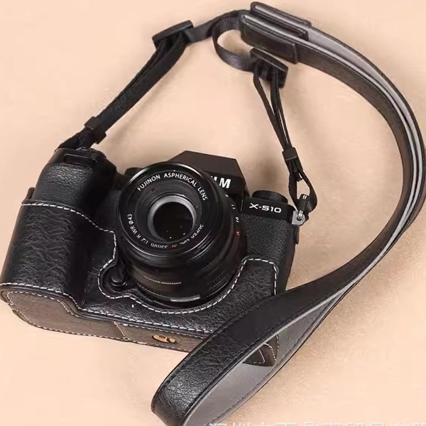 후지 XS10 가죽 케이스 베이스 X-S10 마이크로 단일 카메라 가방 XS10 레트로 하프 세트 휴대용 사진 가방