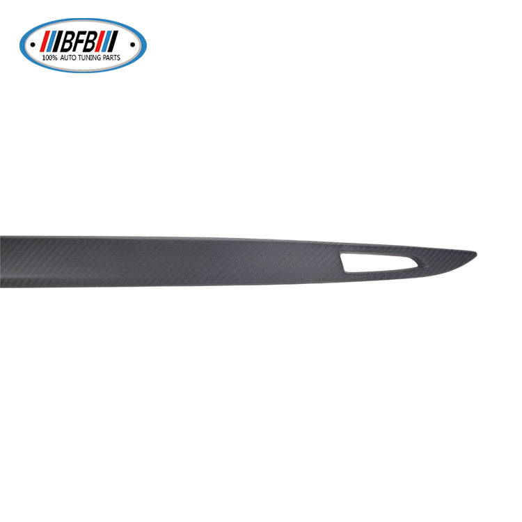 100% Real Carbon Fiber Matte Trunk Trim - For Tesla Model S 2016-2021 - Rear Trunk Strip Tailgate Decoration