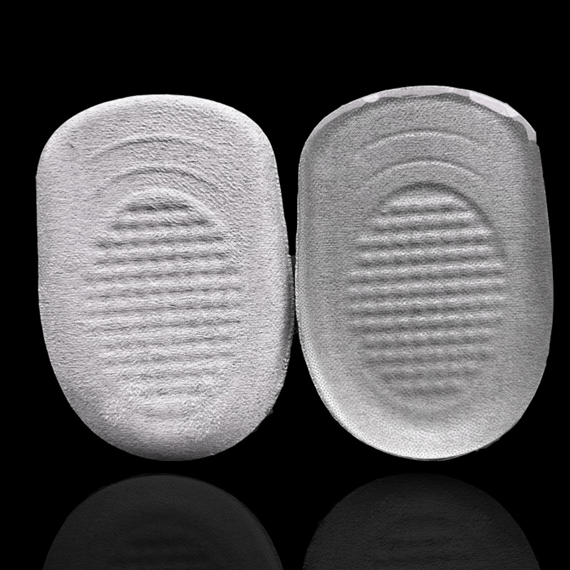 Silicone transparent heel pad heel pad self-adhesive men's rear half size leather shoes high heels non-slip women's shock-absorbing insole