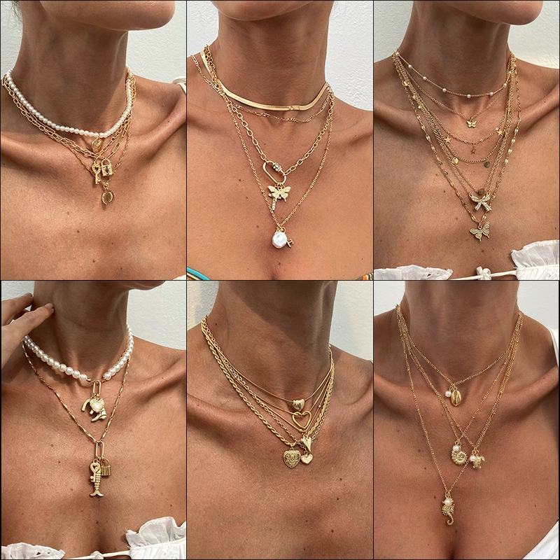 Модный аксессуар, подвеска, металлическая цепь для ключей/сумки, ожерелье, европейский стиль, легкая роскошь