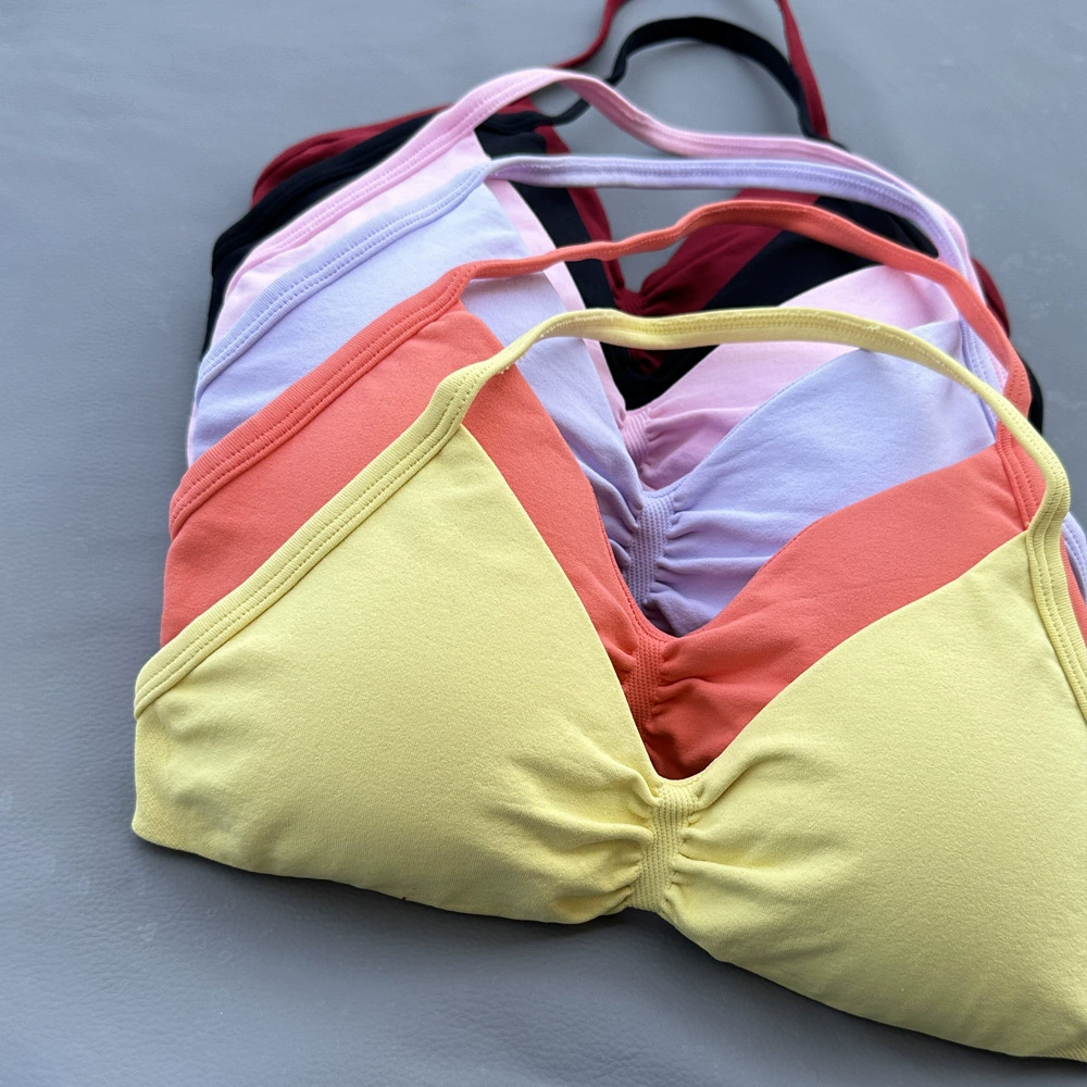 Новый стиль шейный пояс спортивный бюстгальтер европейский и американский фитнес-спорт без следов нижнее белье