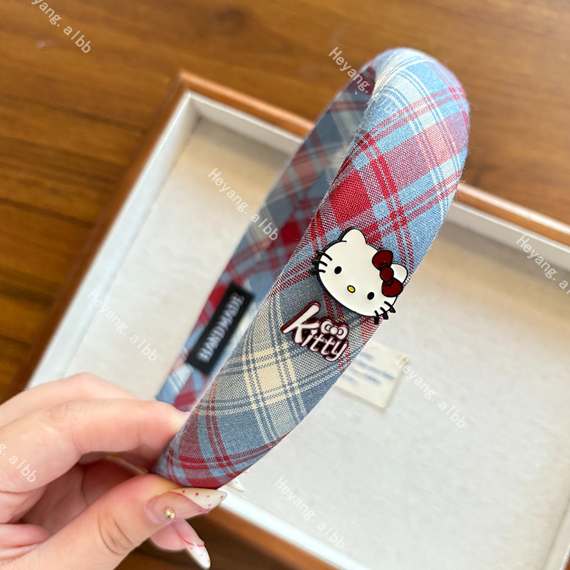 韩版新款时尚潮流条纹猫咪发箍甜美少女心洗脸发束百搭头箍发饰|undefined