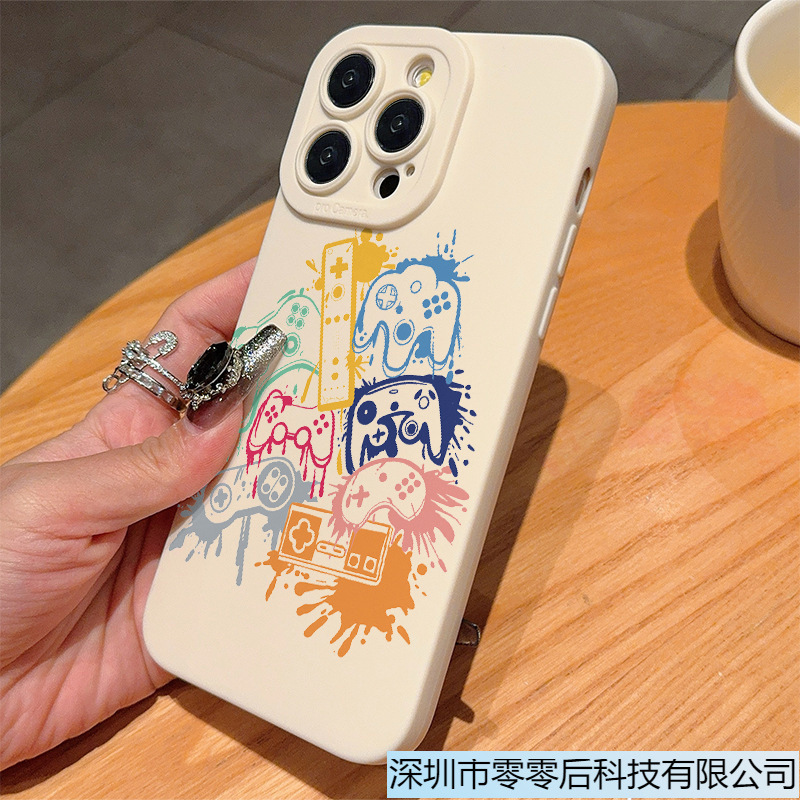 Graffiti Game Controller Suitable for Apple Iphone11/12/13/14/15/16Pro Max Mobile Phone Protective Case