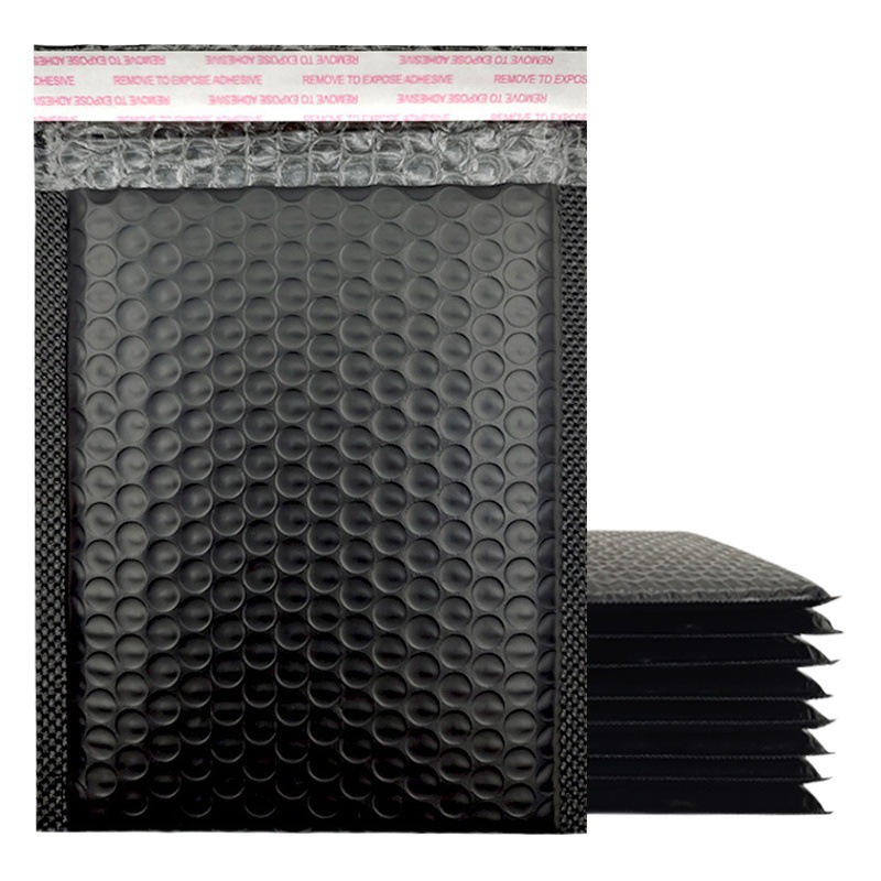 Bolsa de burbuja negra espesada película coextruida Lote pequeño al por mayor bolsa autoadhesiva para ropa bolsa de espuma de embalaje Bolsa de burbuja