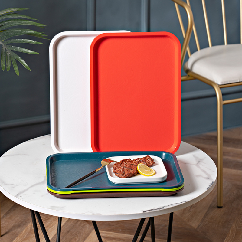 Kfc Mcdonald's Plastic Tray Restaurant Hotel Tableware Rectangular Bread Tray Fast Food Tray Canteen Meal Tray