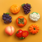 新款卡通立体可爱水果冰箱贴磁贴家居装饰品磁力贴便签贴黑白板贴