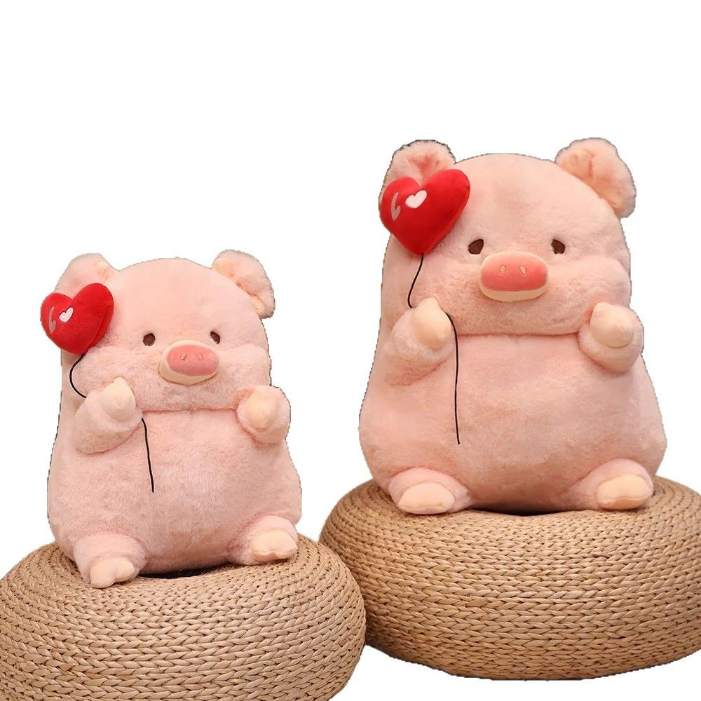 Любящий воздушный шар свинья кукла милая свинья кукла плюшевая игрушка тряпичная кукла для девочек детский подарок на день рождения