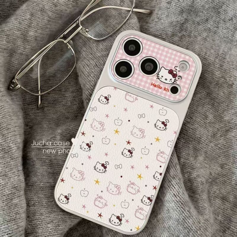 Star Plaid Cat Pattern Suitable for iPhone 16 Pro Max Apple 17 Phone Case with Electroplated Window and Leather Phone Cover Star Plaid Cat Pattern Suitable for iPhone 16 Pro Max Apple 17 Phone Case with Electroplated Window and Leather Phone Cover