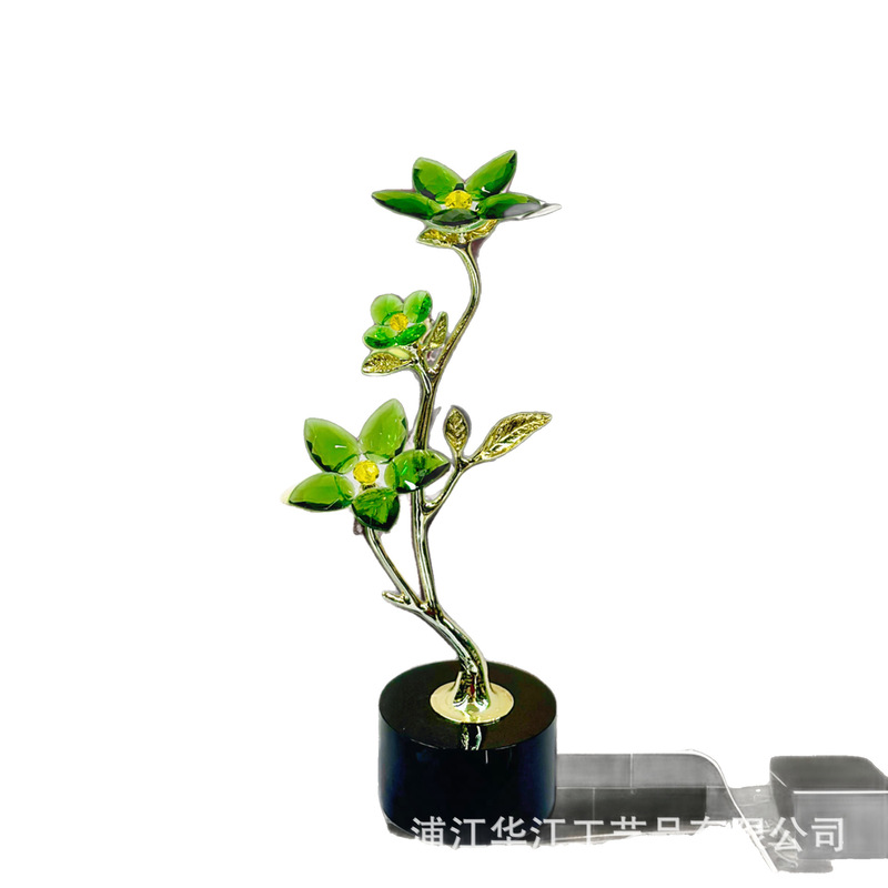 北欧モダンライト高級ゴールデン合金枝クリスタル装飾品モデルルームリビングルーム玄関装飾装飾品|undefined