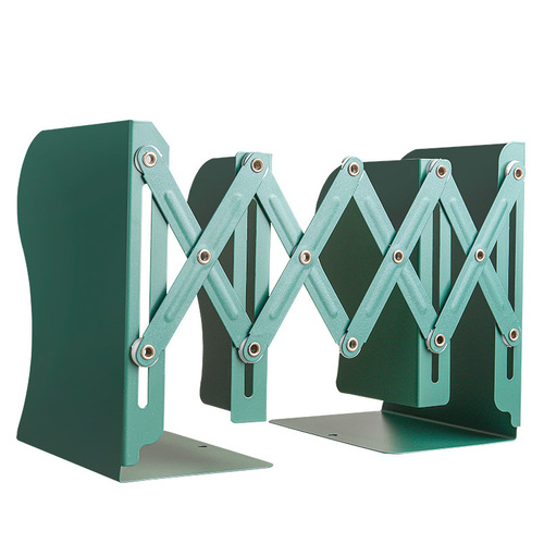 Retractable book stand student desktop book folding display stand wrought iron bookshelf stationery storage bookends book artifact