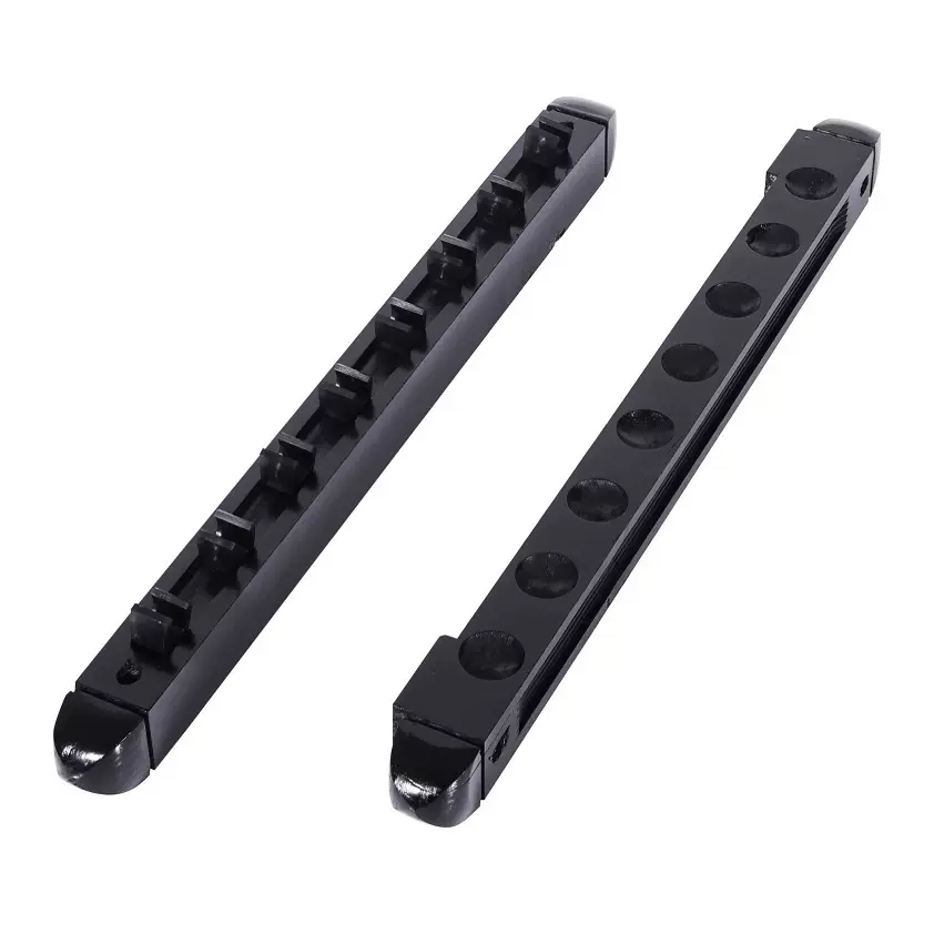 中八台球桌配件黑八台球桌台球杆架器8孔木杆架源头工厂直销