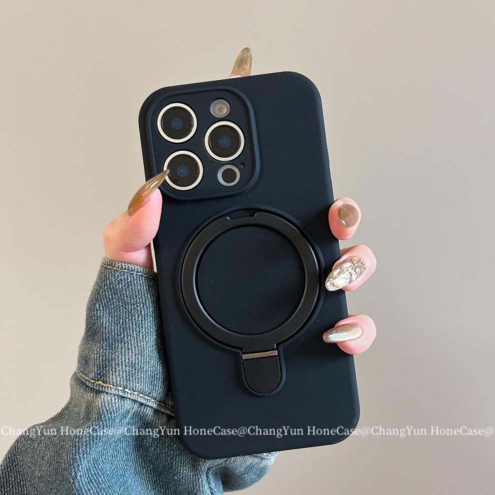 Magnetic Silicone Phone Case For Iphone 15 Pro 14 13 Shockproof_voghion.com