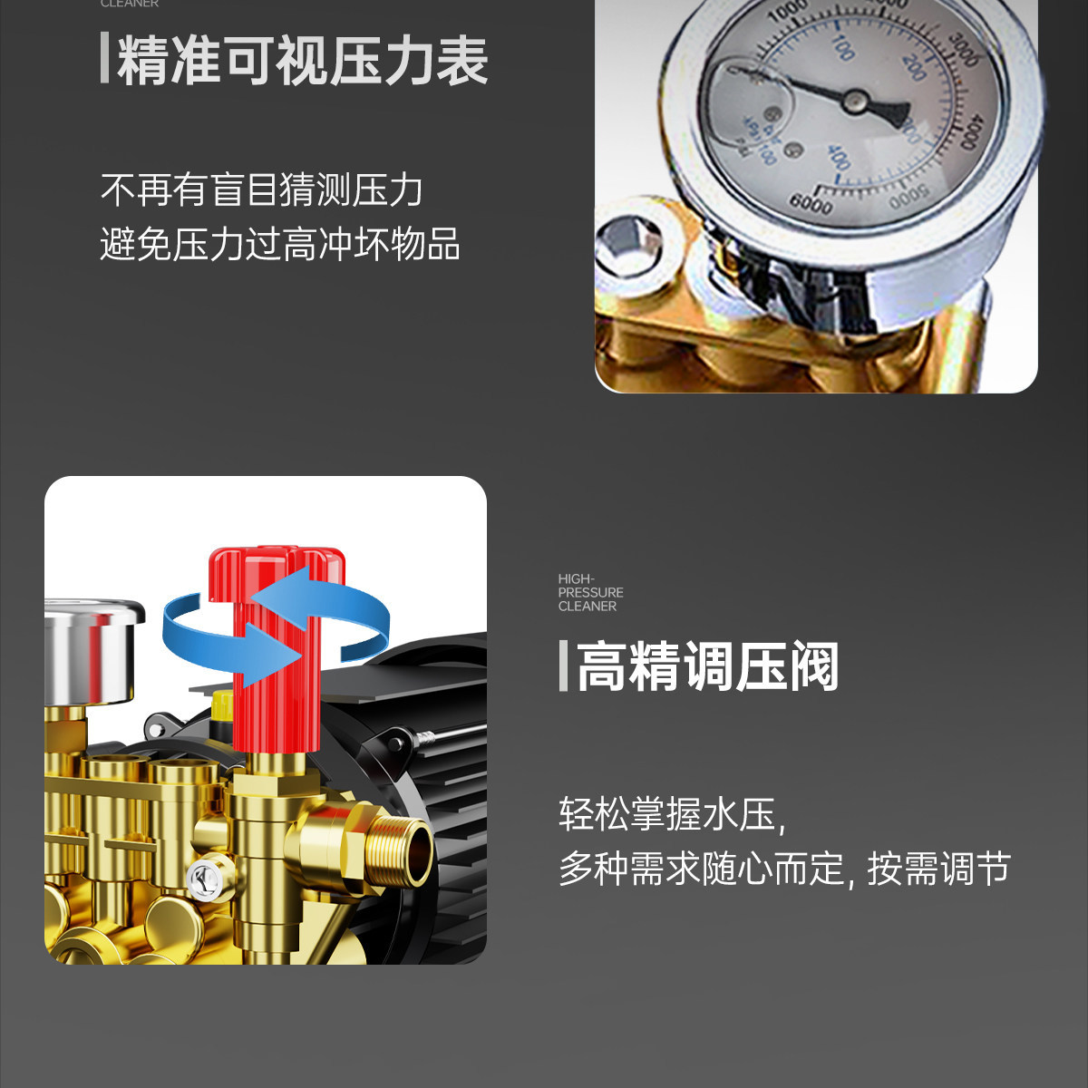 Black Cat High-Pressure Car Washer 220V Household Industrial Grade Automatic Cleaning Machine Commercial Car Wash Shop Pressure Water Gun